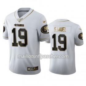 Maillot San Francisco 49ers Deebo Samuel 19 Nike Blanc Golden Edition - Homme